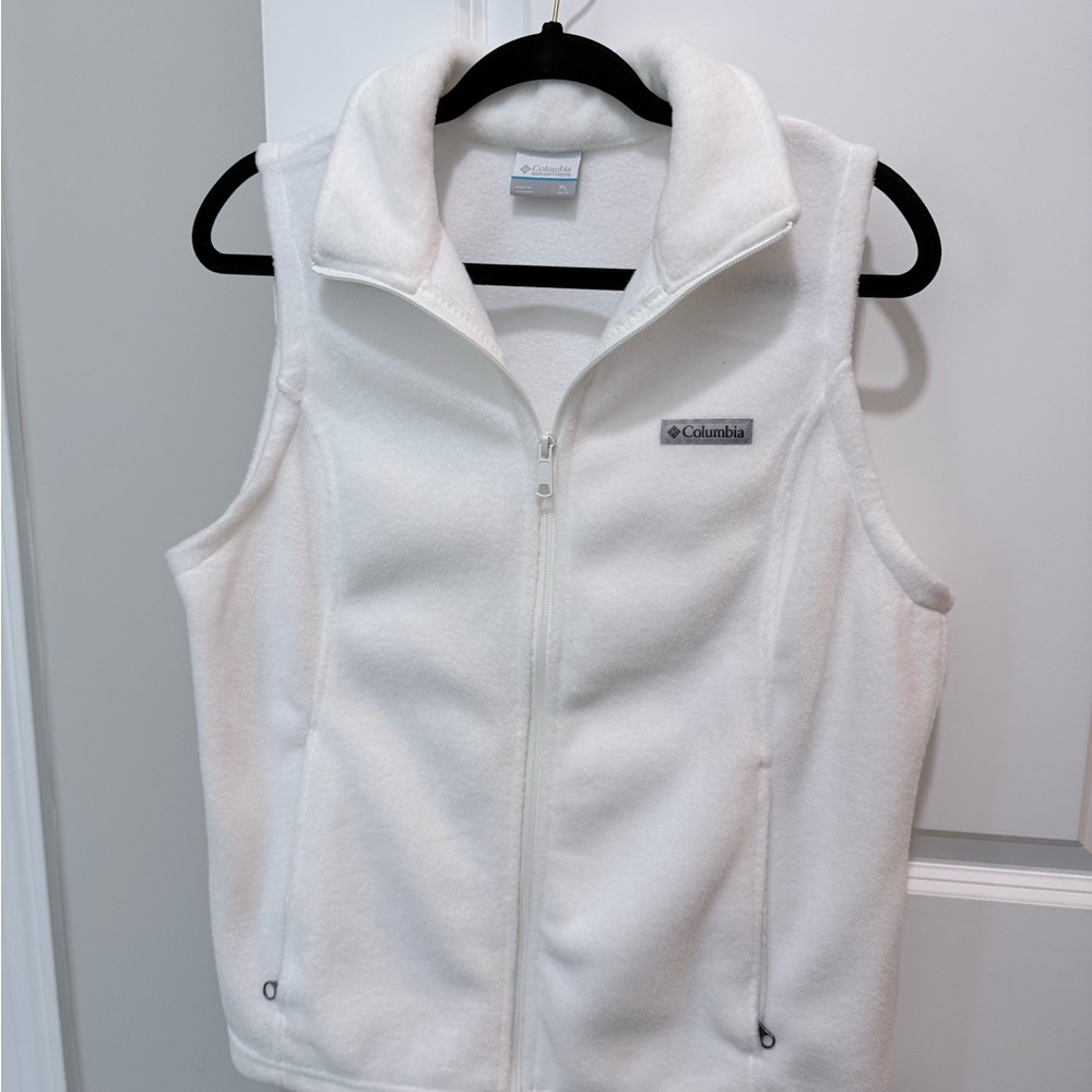 Columbia Soft White Fleece Jacket